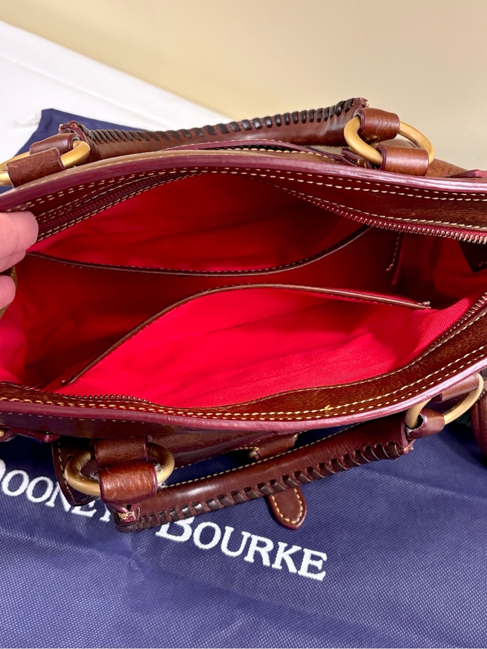 Dooney & Bourke | Florentine Medium Pocket Satchel - Picture 12 of 14